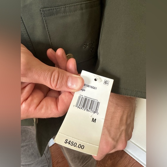 Men’s Waterproof BARBOUR coat size M - new with tags - Picture 4 of 10